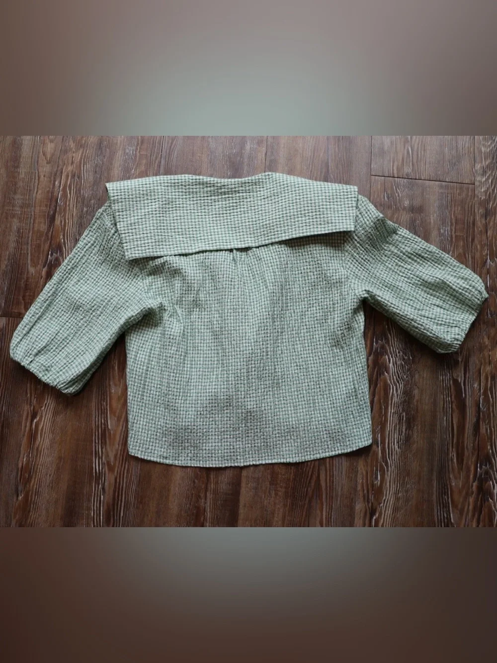 Zara green gingham